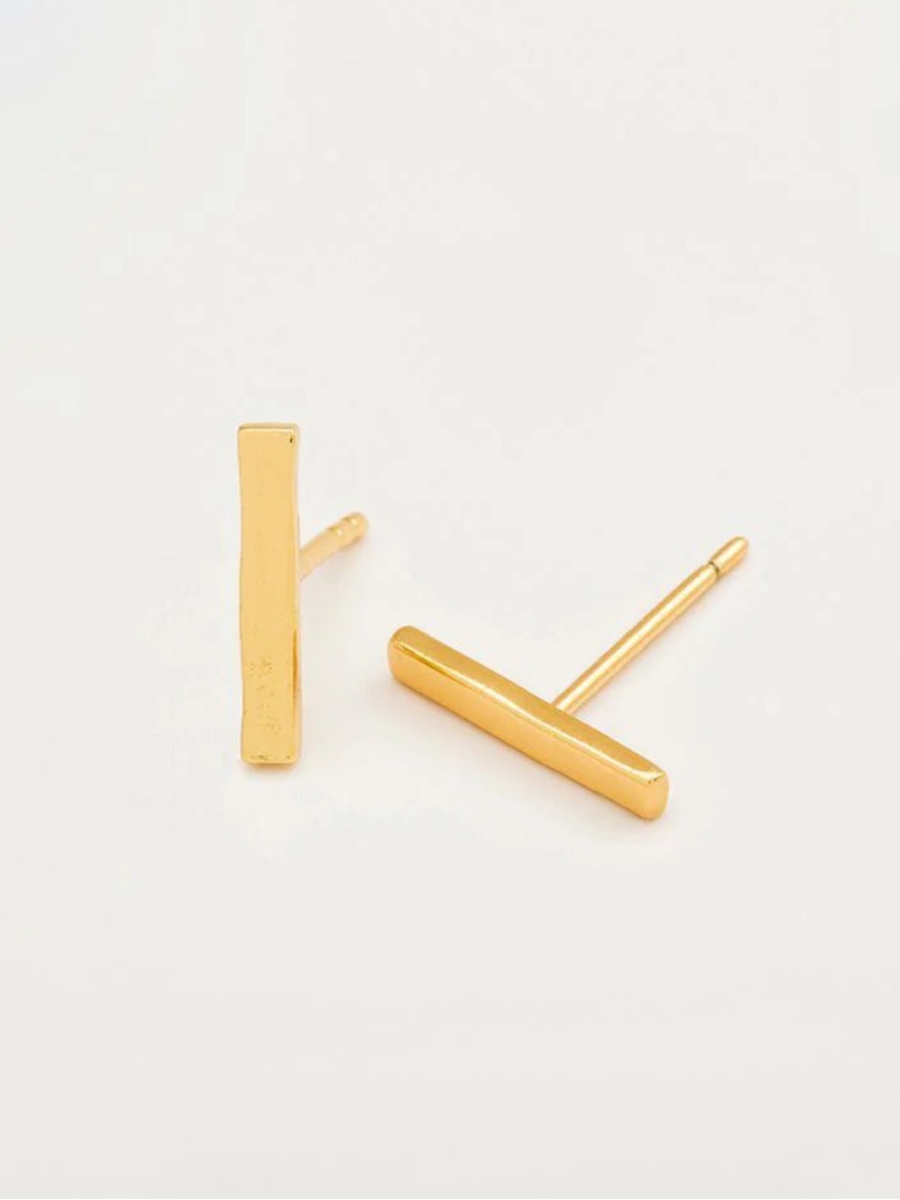 Gorjana Taner Bar Stud Earings Gold